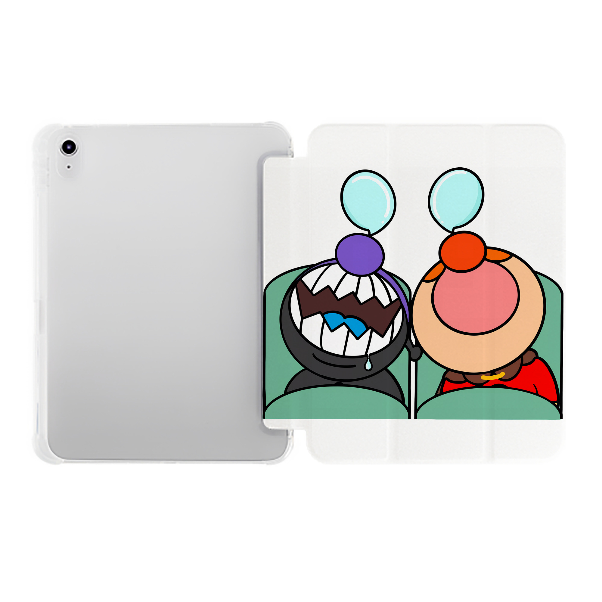 （画像用） アンパンマン Anpanman IPad ケース ペン収納付き 三つ折りスタンド PUレザー×シリコン 対応機種9.5/10.5/10.9インチ
